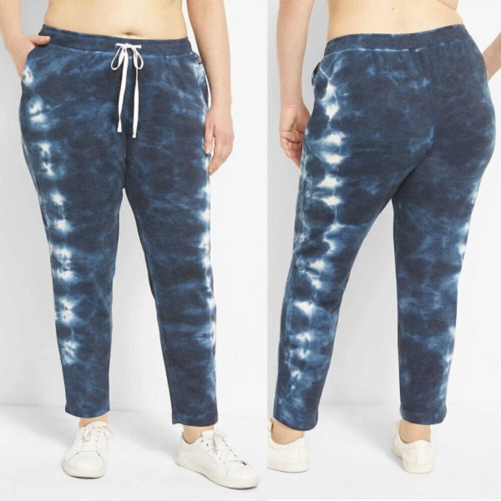 LIVI Fleece Sweatpants Size 26 28 Pockets Stretch Pull On Soft Lane Bryant NEW